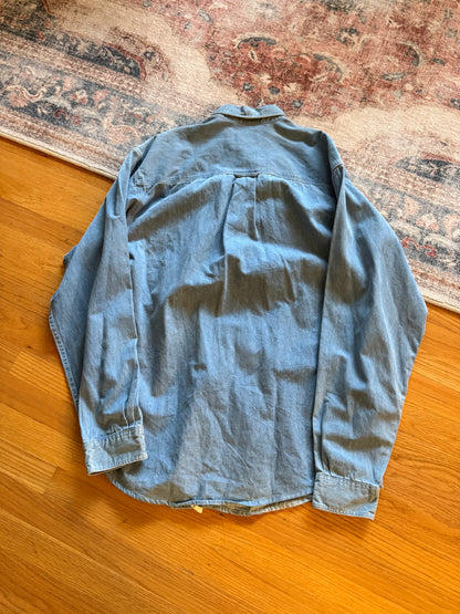 Eddie Bauer Denim Dry Fly Shirt - XL T