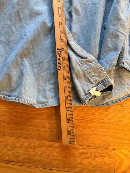 Eddie Bauer Denim Dry Fly Shirt - XL T