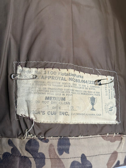 70s Orvis Camo Floatation Parka - M