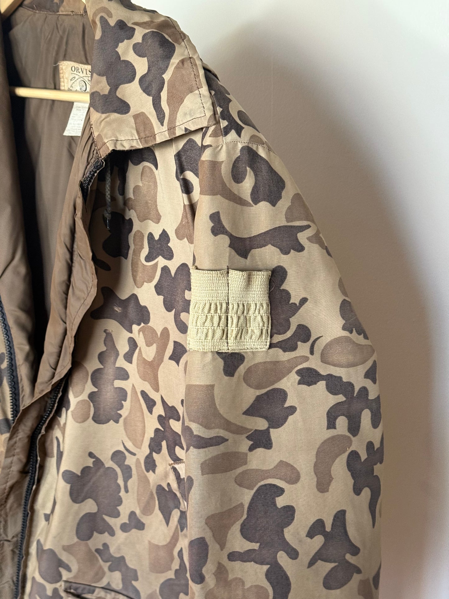 70s Orvis Camo Floatation Parka - M