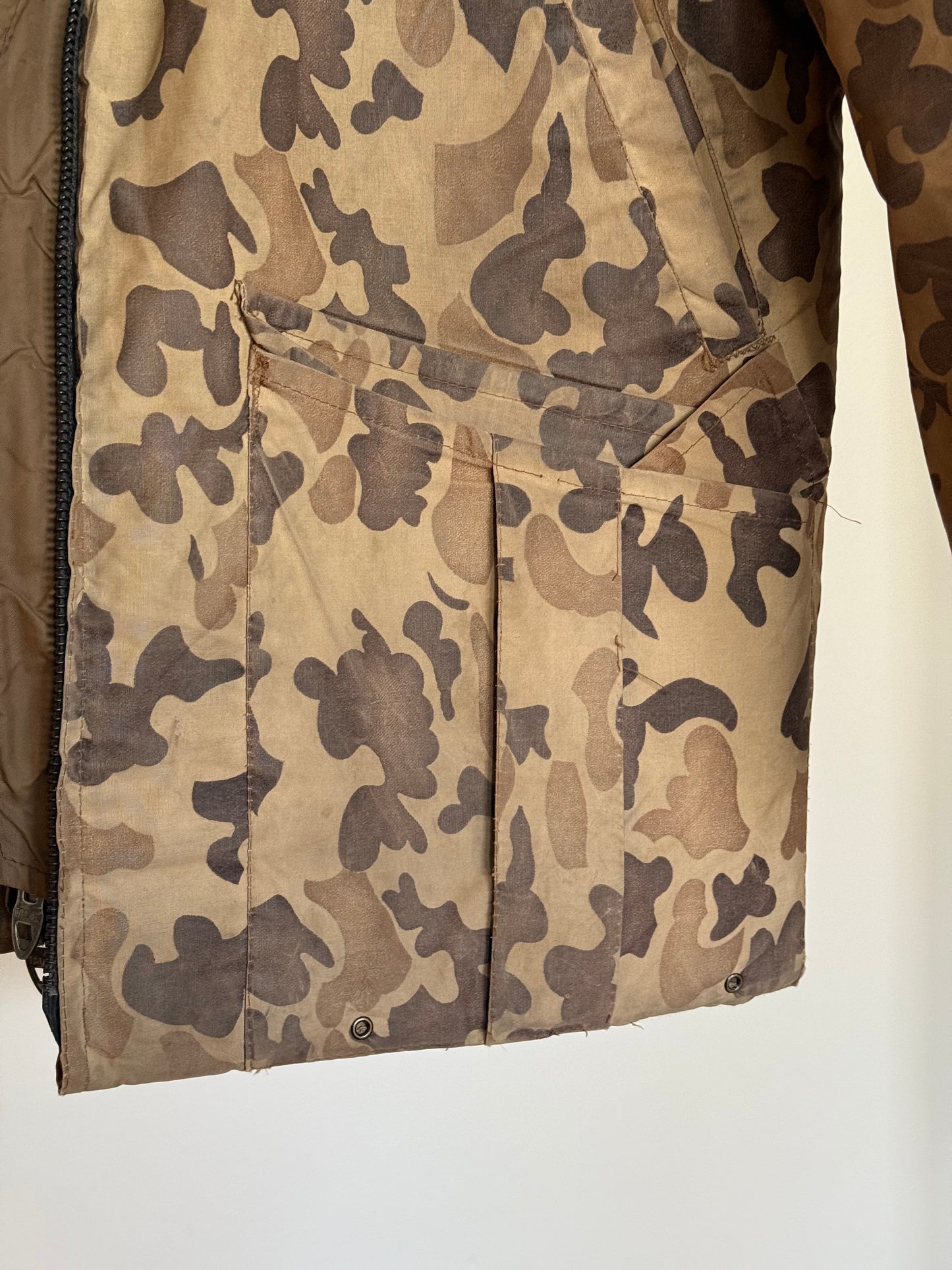 70s Orvis Camo Floatation Parka - M