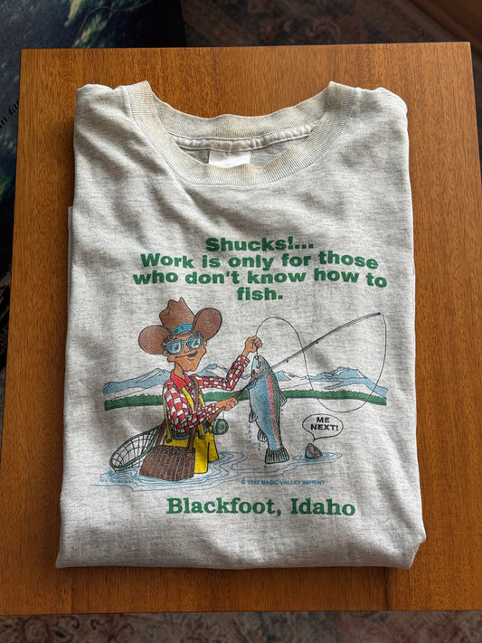 Distressed Blackfoot Idaho Trout T - XL