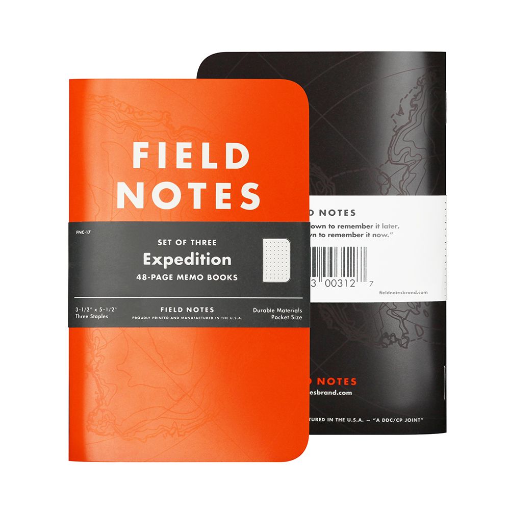 Field Notes Expedition 3-Pack Waterproof Notebooks