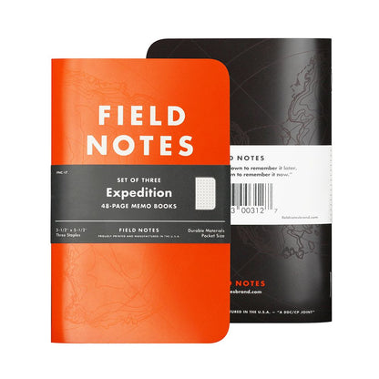 Field Notes Expedition 3-Pack Waterproof Notebooks